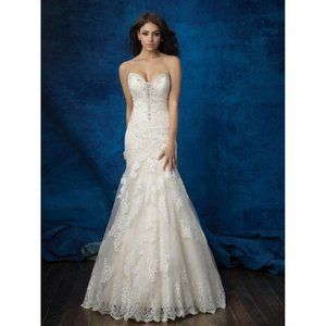 Allure Bridals 9376 Wedding Gown Sample Size 12